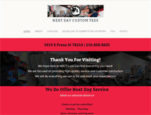 Tablet Screenshot of ndctees.com